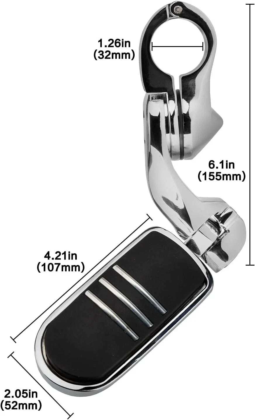 1-1/4" Motorcycle Highway Foot Pegs for Harley Touring