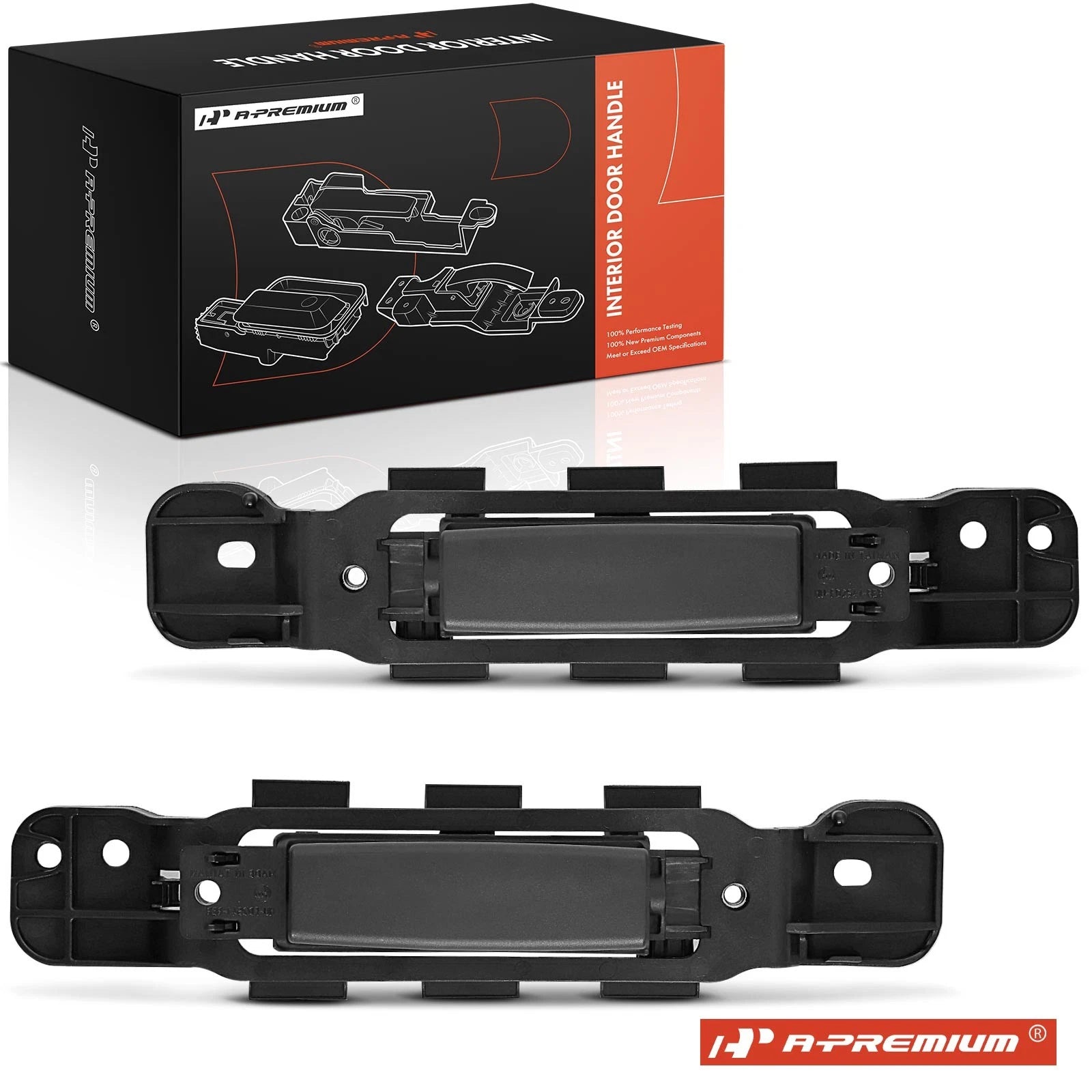 2X Rear Sliding Door Handle for Ford Transit (2014–2018) - Black Interior