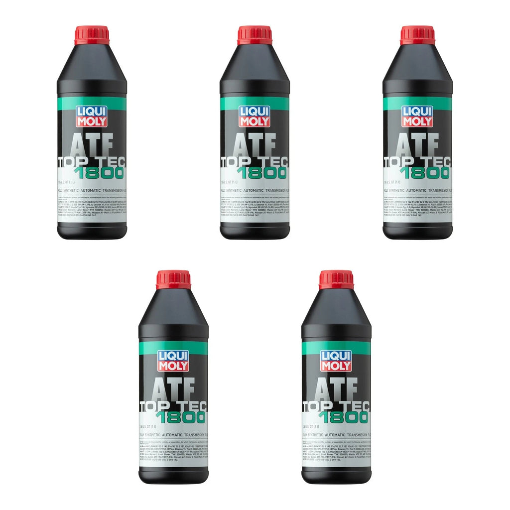 Set of 5 Liqui Moly ATF 1800 Automatic Transmission Fluid for