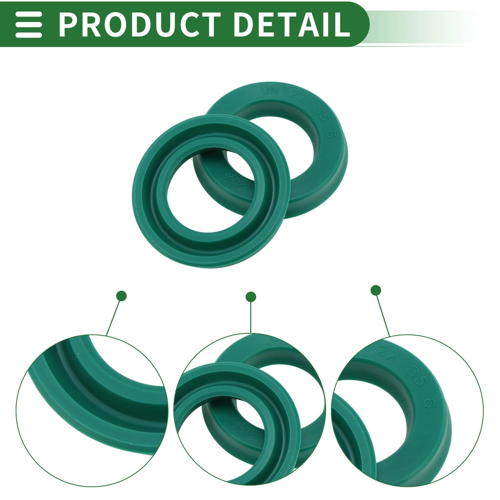Set of 5 Oil Seal Ring 22x35x6mm for Various Models (High Pressure)