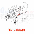 4-Pack Gimbal Housing Stud for MerCruiser Alpha Gen II (4.25")