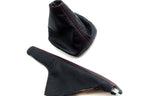Manual & E Brake Boot Set for VW Jetta Vento MK4 (1999–2004) Red Stitch
