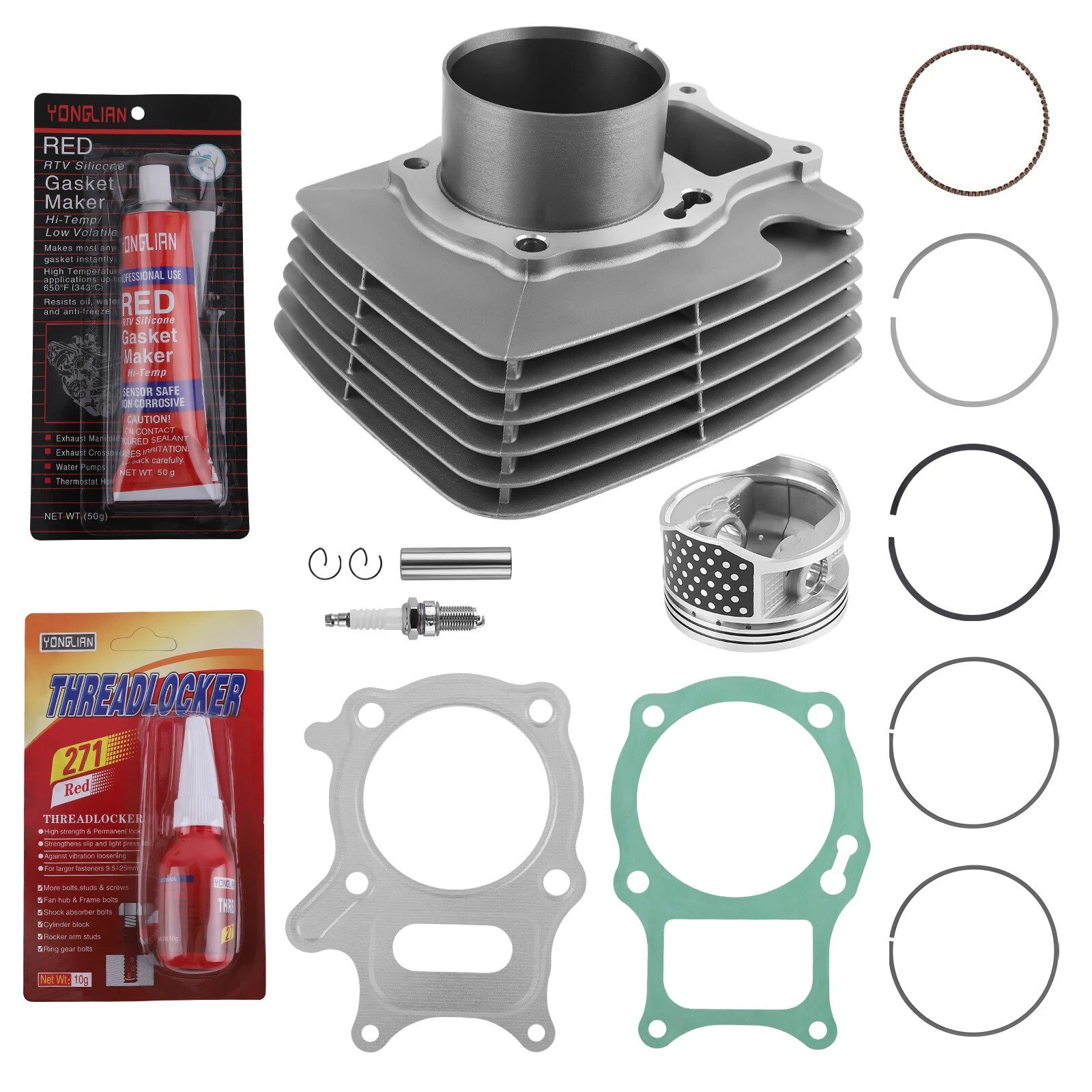 Big Bore 72mm Cylinder Piston Ring Kit for Honda TRX250EX (2001–2009)