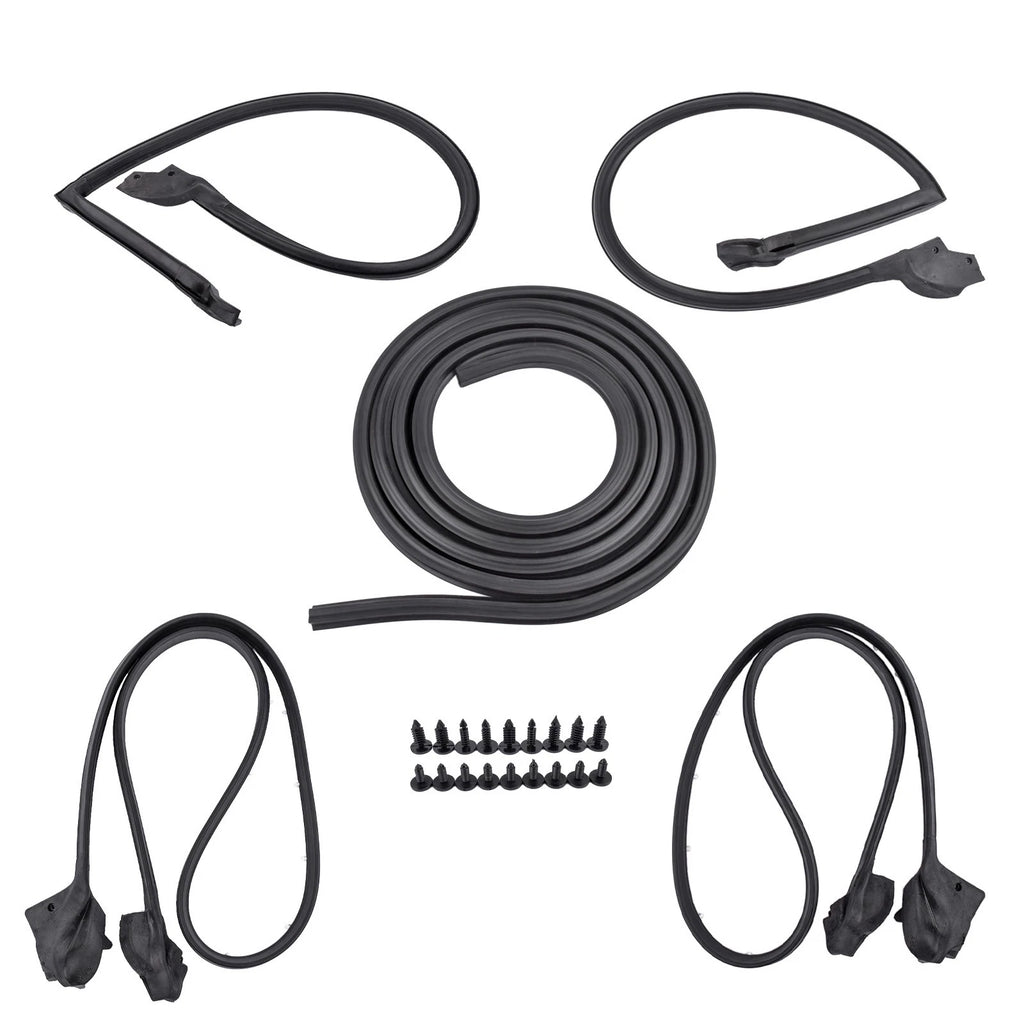 Set of 5 Weatherstrip Seals for Chevrolet Camaro Pontiac Firebird (1970–1981)