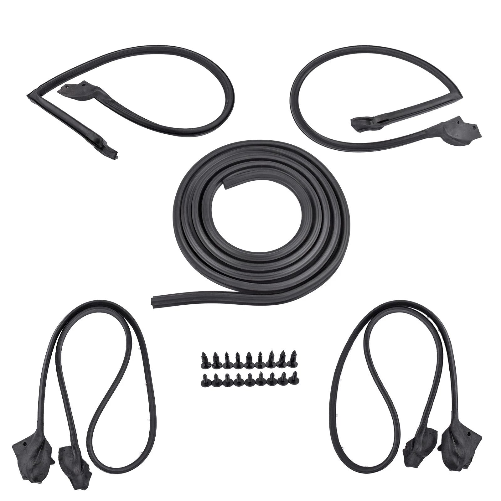 Set of 5 Weatherstrip Seals for Chevrolet Camaro Pontiac Firebird (1970–1981)