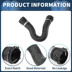 Radiator Hose for Audi Q5 3.0L (2013–2017) No. 8R0121101C Black 1 Pc