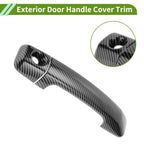 2X Exterior Door Handle Cover Trim for Toyota FJ Cruiser (2007–2014) Carbon Fiber Black