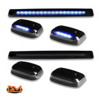 3Pcs Cab Roof Running Light Smoked Housing Blue LED for Silverado/Sierra (2007–2013)