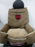 Seat Armour Tan Pet Bed w/Dodge Logo - SAR128T for Most Vehicles