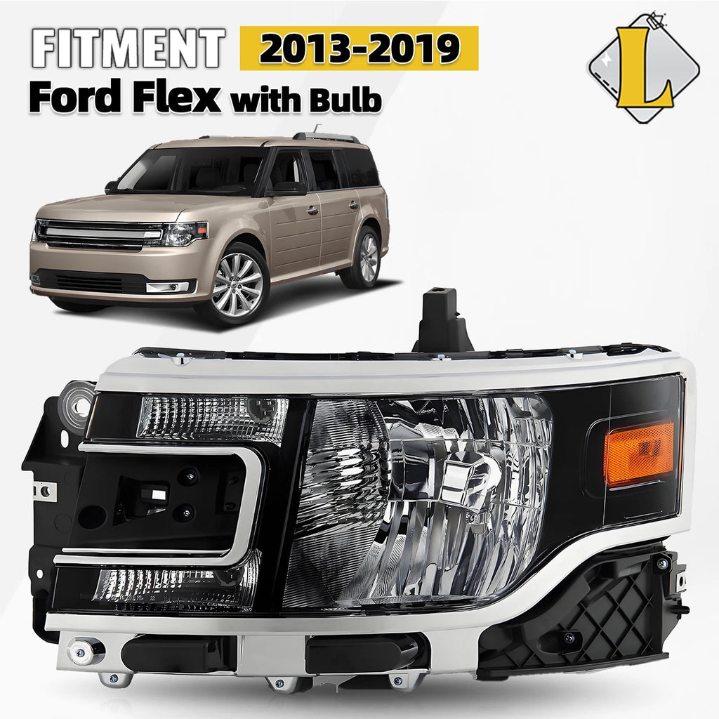 Halogen Headlight for Ford Flex (2013–2019) Left Driver Side DA8Z13008C