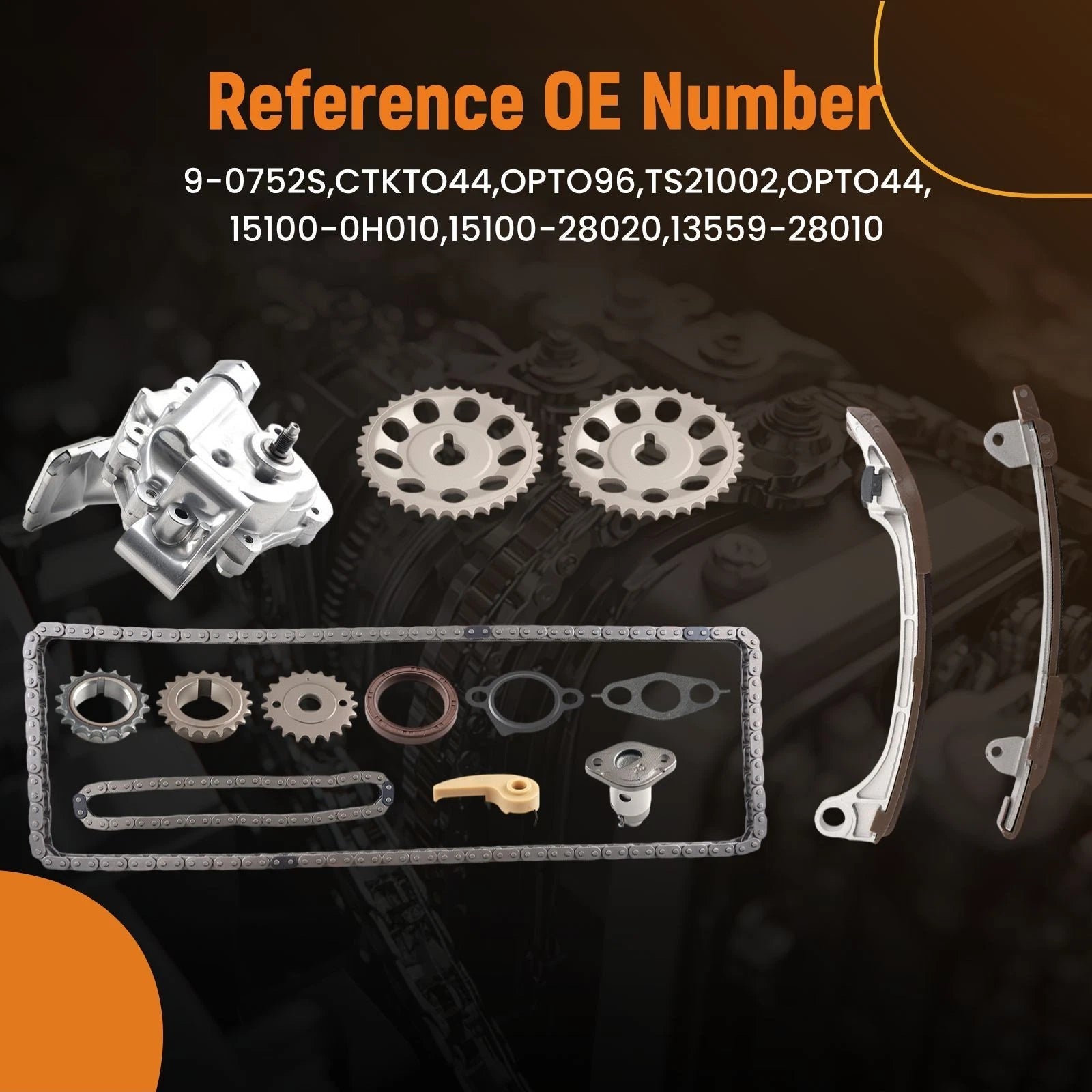 Timing Chain Kit for Scion tC xB Matrix 2.4L (2005–2015) CTKTO44