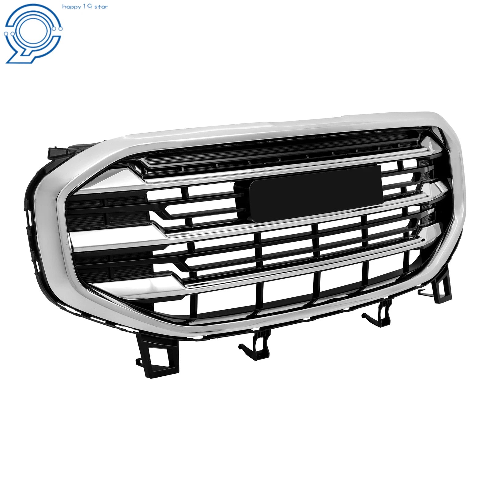Front Bumper Grille for GMC Terrain SLT SLE (2018-2021) Black Chrome