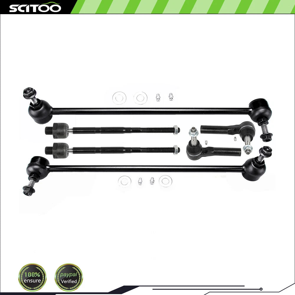 Set of 6 Tie Rod Ends for Chevrolet Camaro (2010–2015)