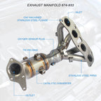 Exhaust Manifold with Catalytic Converter for Nissan Altima (2007-2013)
