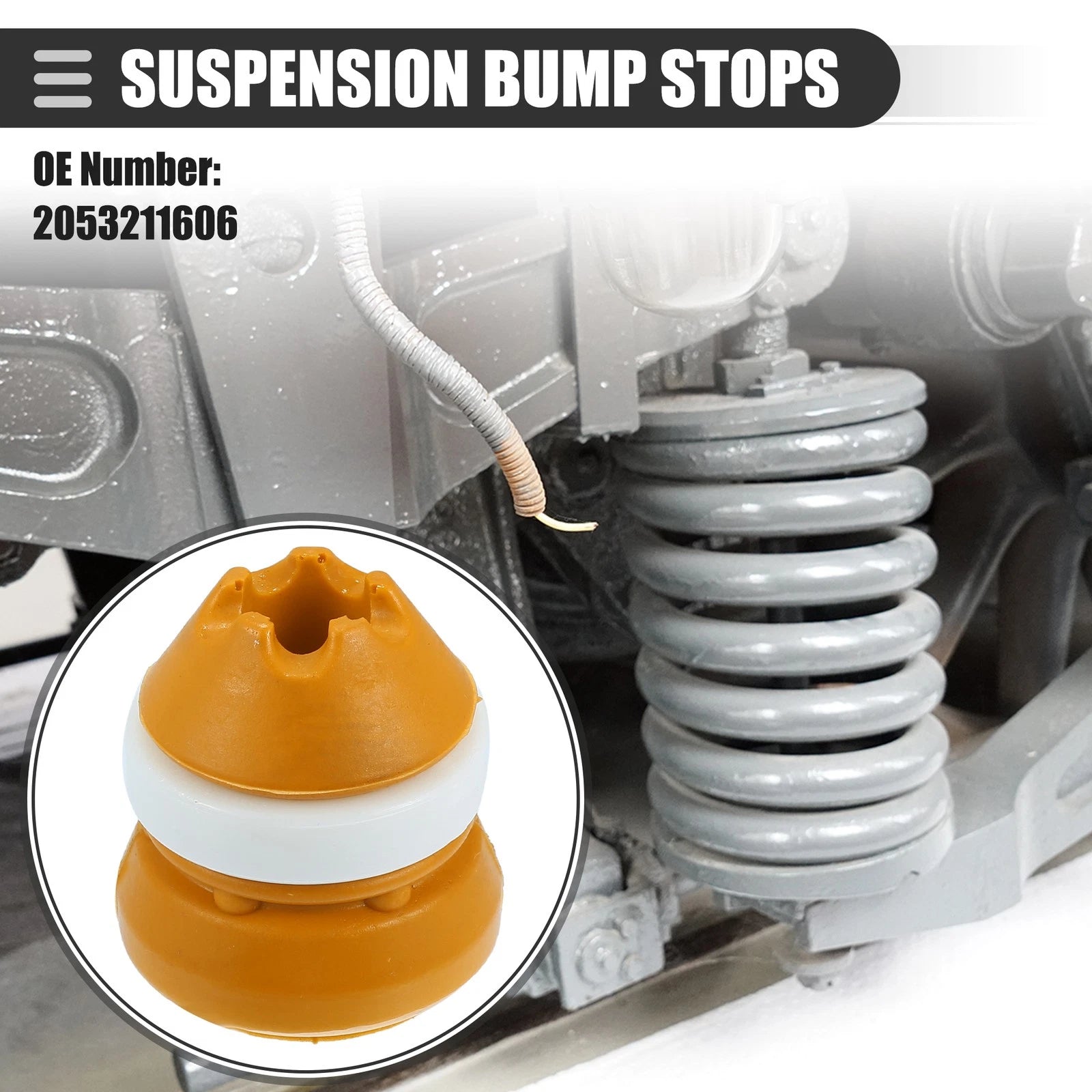 Front Suspension Bump Stop for Mercedes-Benz C-Class (2016) No. 2053211606 Yellow