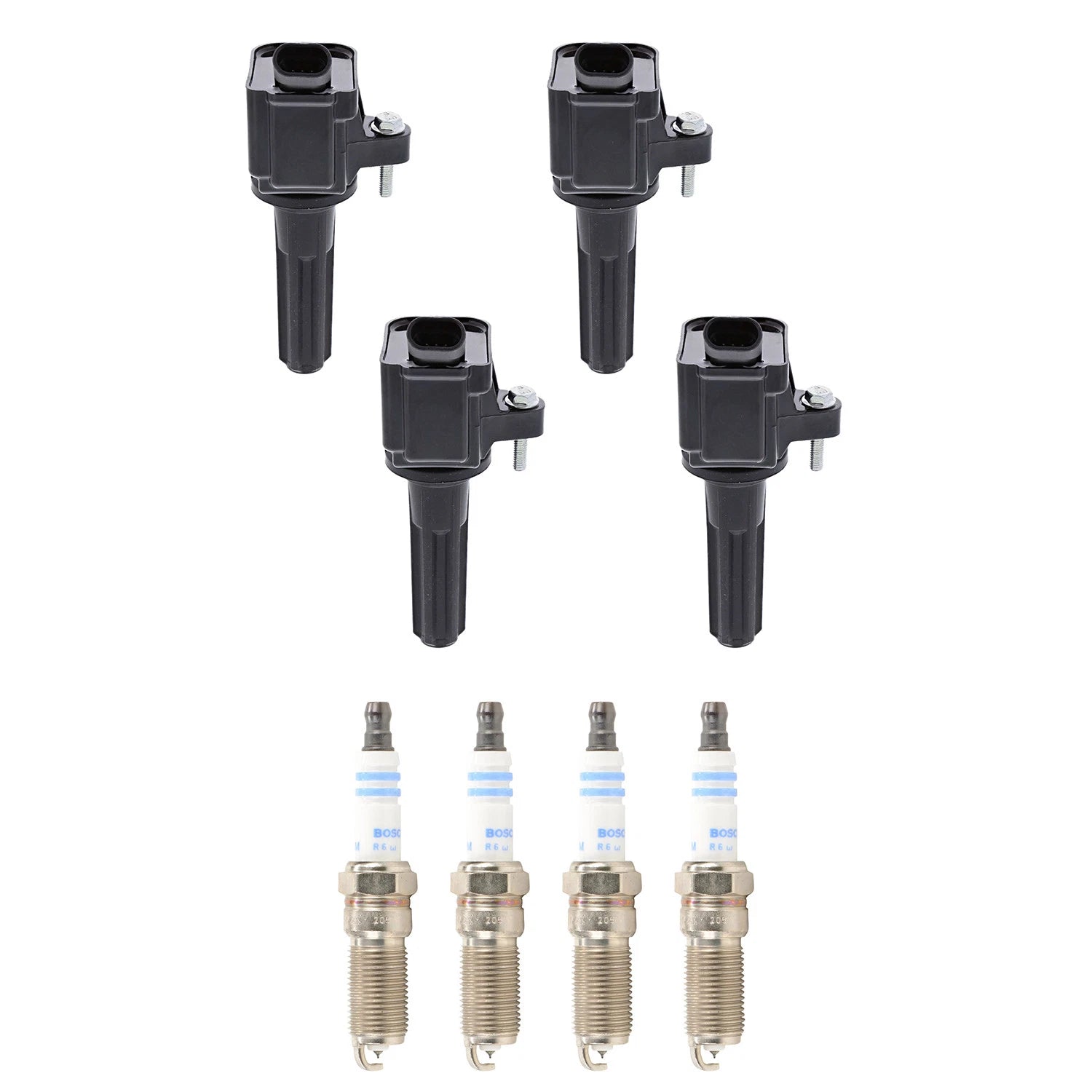 Set of 4 Ignition Coils & Spark Plugs for GMC Canyon Colorado