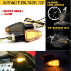 Amber 14LED Turn Signal Lights for Kawasaki Suzuki