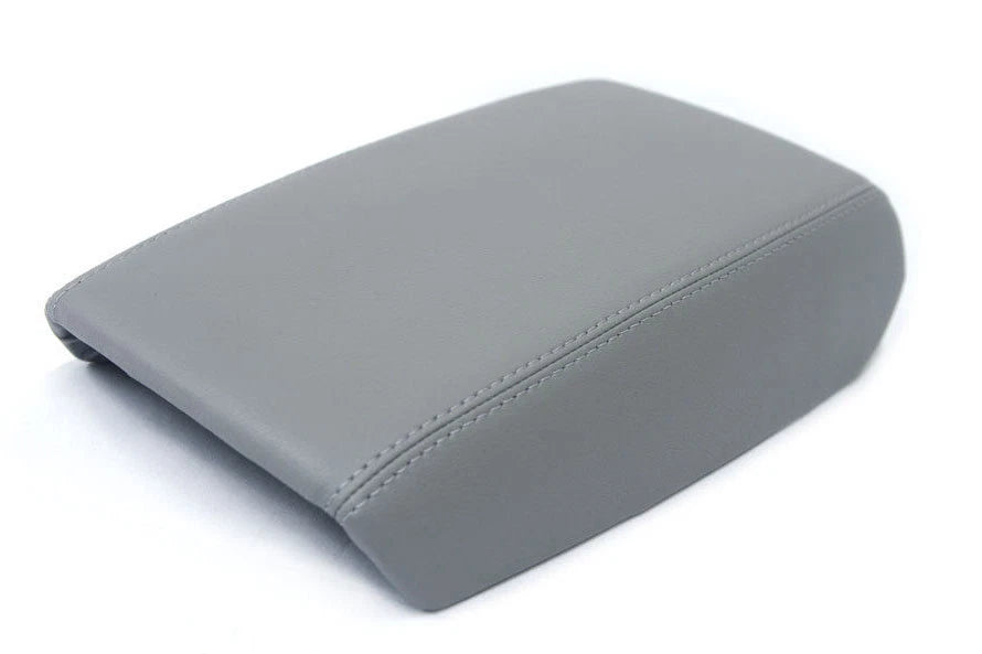Leather Synthetic Center Console Armrest Cover for Audi A6 (2012–2018) Gray
