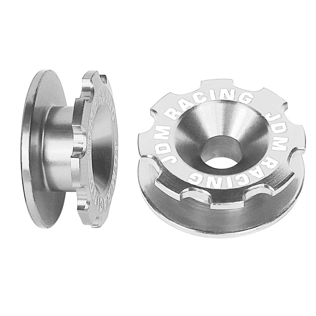 Set of 4 Aluminum Silver Bumper Quick Release Fasteners for Gear Lid