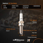 Iridium Spark Plugs for Jeep Wrangler 3.6L (2013–2016) 9723 AI5702