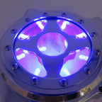 Chrome Left Engine Stator Cover with Blue LED for Honda CBR 600RR (2003–2006)