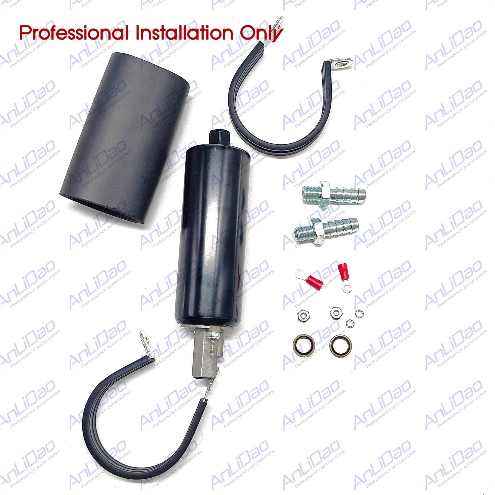 High Flow 255LPH External Inline Fuel Pump GSL392 for Universal Fit