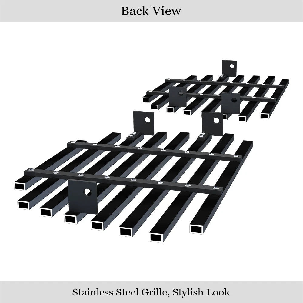 Tow Hook Grille Insert for Chevy Tahoe (2007-2014) Stainless Black Billet