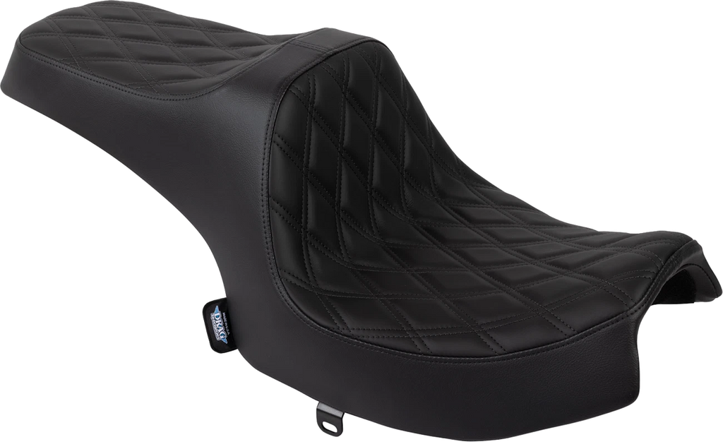 Predator III Seat for Harley-Davidson (2014–2023) - Solar Leather, Double Diamond