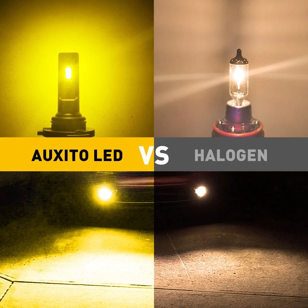 2X 9145 LED Fog Light Bulbs 4000LM 3000K Amber Yellow (Fits )