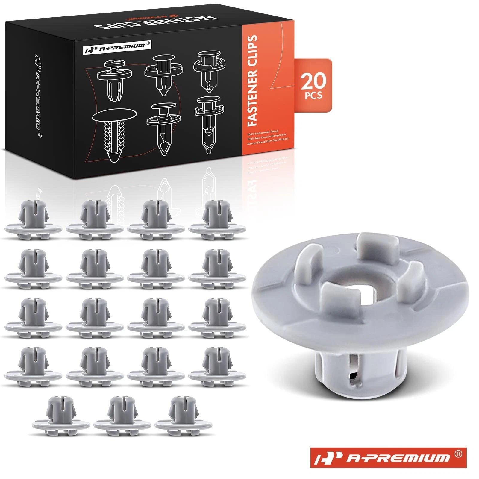 20Pcs Nylon Cowl Grille Grommet Fasteners for Subaru