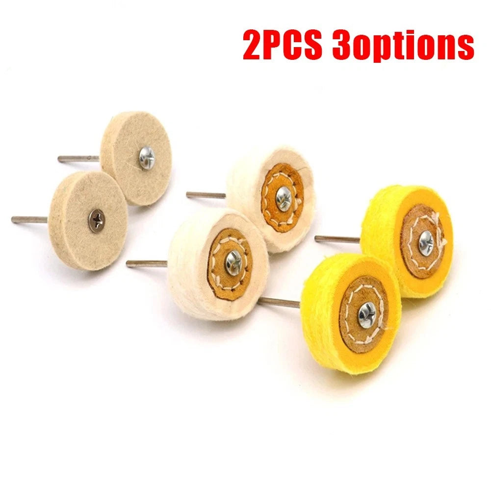 2X Polishing Cotton Buffing Wheel for T Style Handle Mirror
