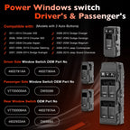 Power Window Control Switch for Jeep Chrysler 200 300 Dodge Charger (2006-2014)