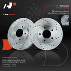 Front Drilled Brake Rotors for Ford Escape (2001-2007)