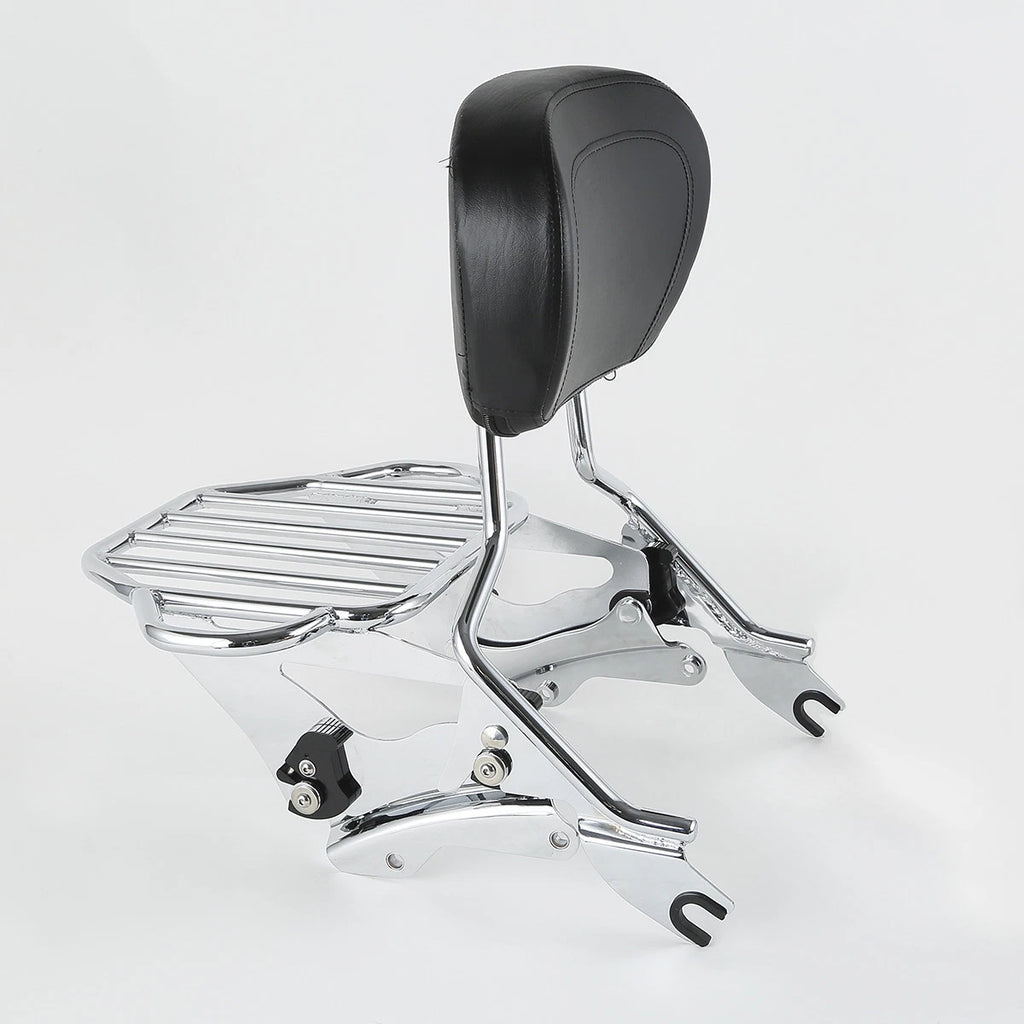 Sissy Bar Luggage Rack Backrest & Docking Hardware for Harley Touring (2014–2023)
