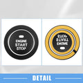 Engine Ignition Button Decal for Hyundai Sonata 2011-2014 Aluminum Alloy Black