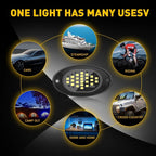 4X White LED Rock Lights for SUV Pickup Truck (Offroad)