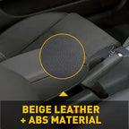 Black Leather Armrest Center Console Lid for Audi A3 8P (2003-2012)