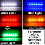 6 LED Side Marker Light for Trucks Cars Boats (12V 24V)