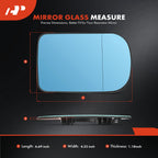 Heated Blue Power Mirror Glass for BMW 525i 530i 528i