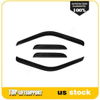 Wavy UV Window Visor Vent Shade Rain Guard for Chevy C/K 1500 Extended Cab