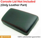 Leather Console Lid Armrest Cover for Nissan Pathfinder (1996–2004) Red Stitch