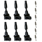Set of 6 Ignition Coils & Iridium Spark Plugs for Cadillac ATS CT6 CTS XT5 (2013–2020)