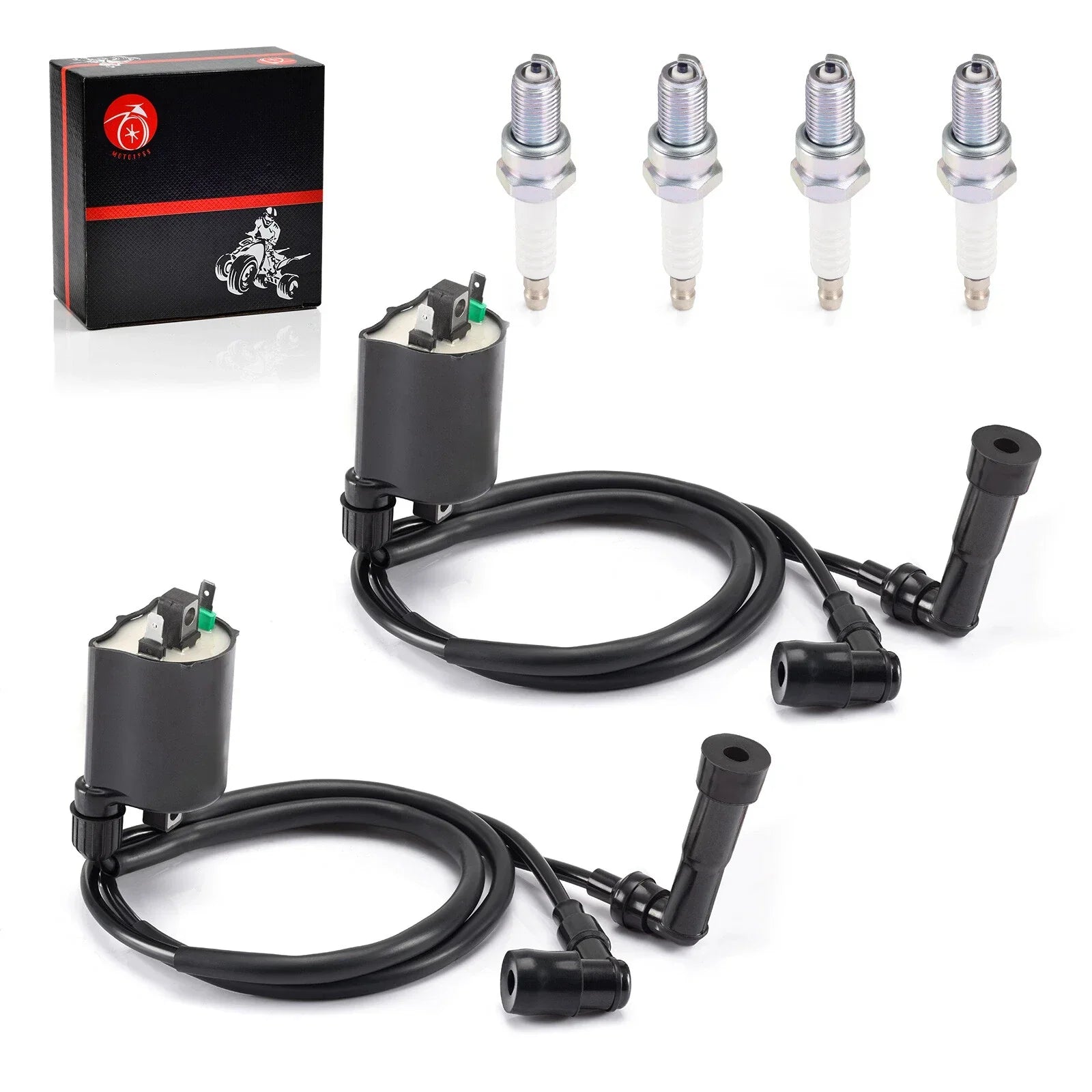 2PCS Ignition Coils for Kawasaki VN1500 Vulcan 1500 VN1500L Nomad (2000–2004)