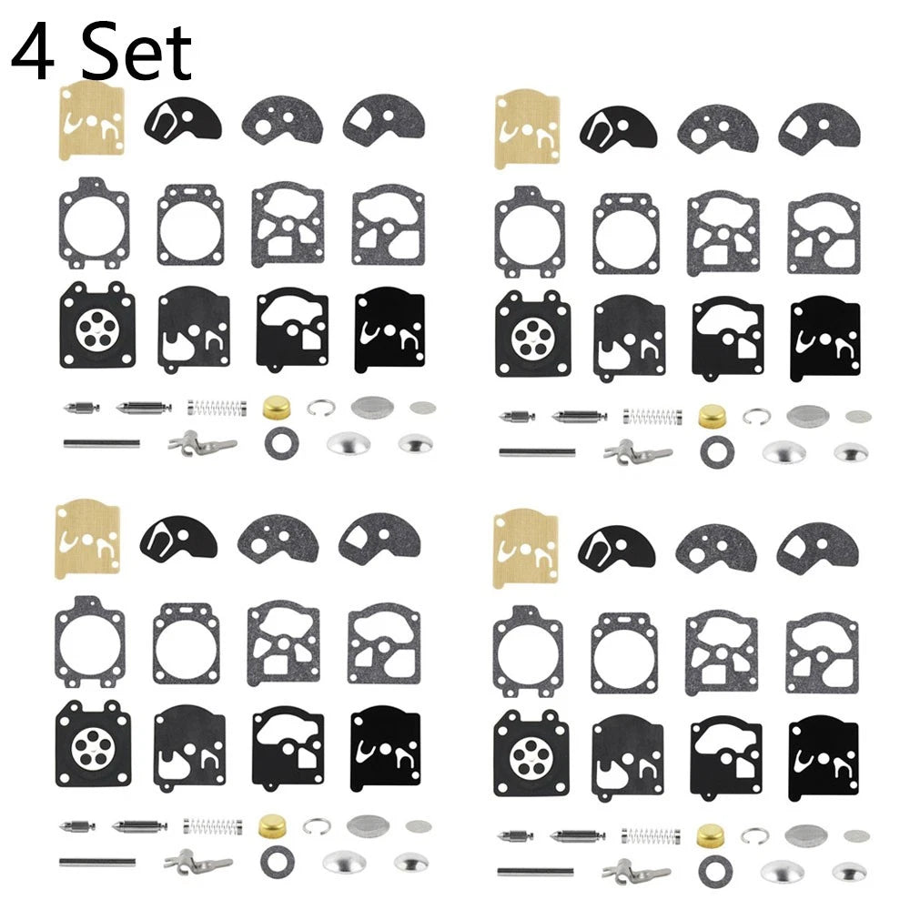 Set of 4 Carburetor Diaphragm Rebuild Kit for Walbro WA WT Series K10-WAT
