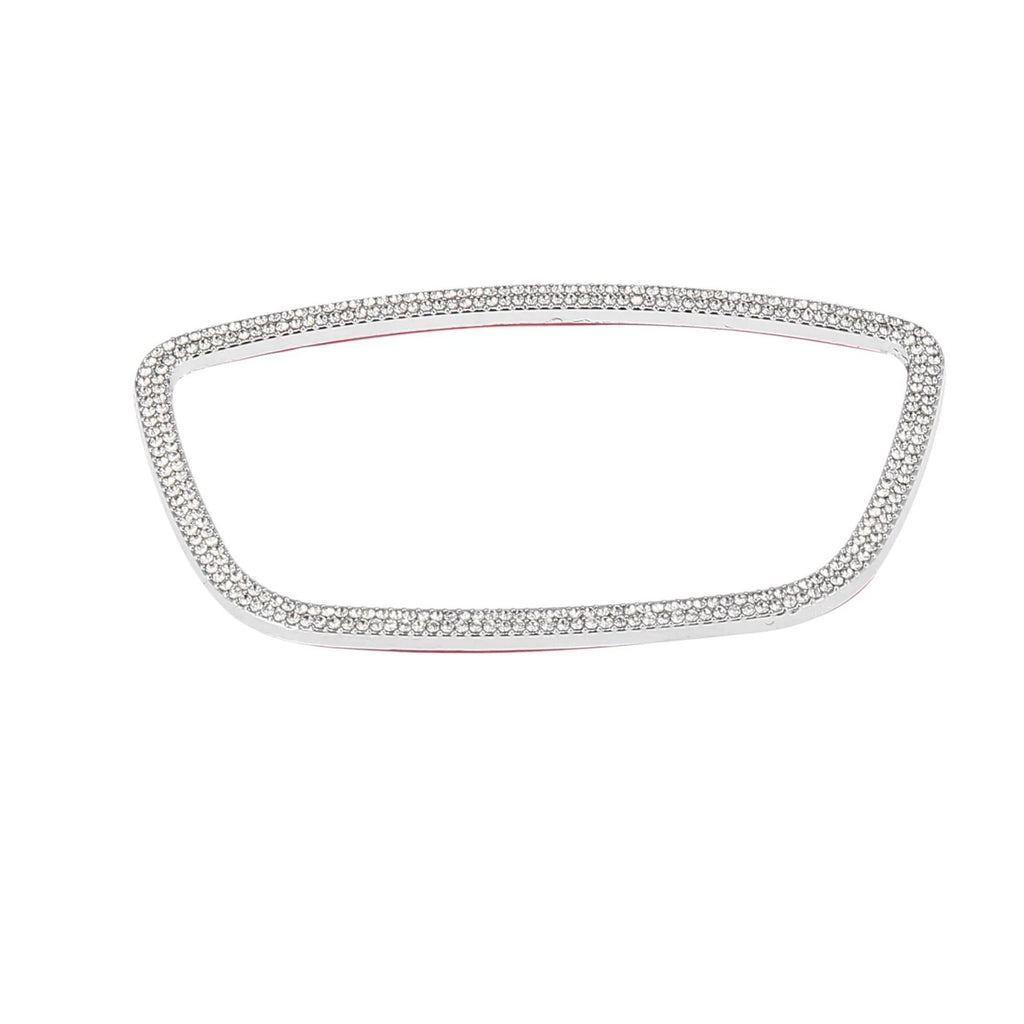 Steering Wheel Trim Cover Sticker for Audi Q7 (2007–2015) Silver Tone