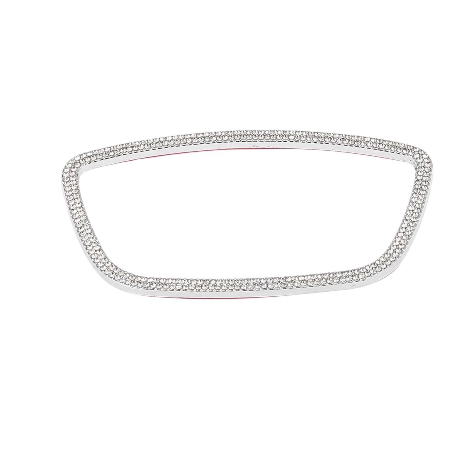 Steering Wheel Trim Cover Sticker for Audi Q7 (2007–2015) Silver Tone
