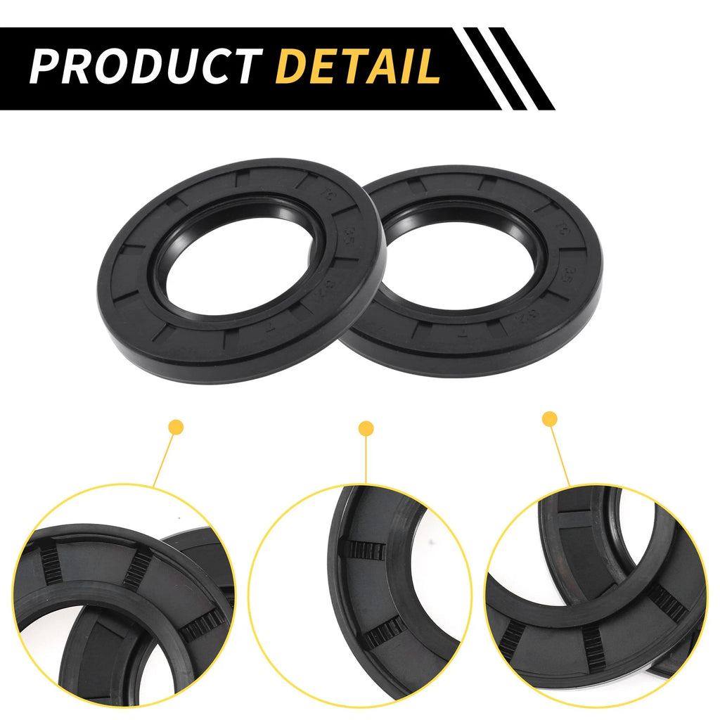 Set of 5 Oil Seal Rotary Shaft Seal NBR Rubber 35x62x7mm