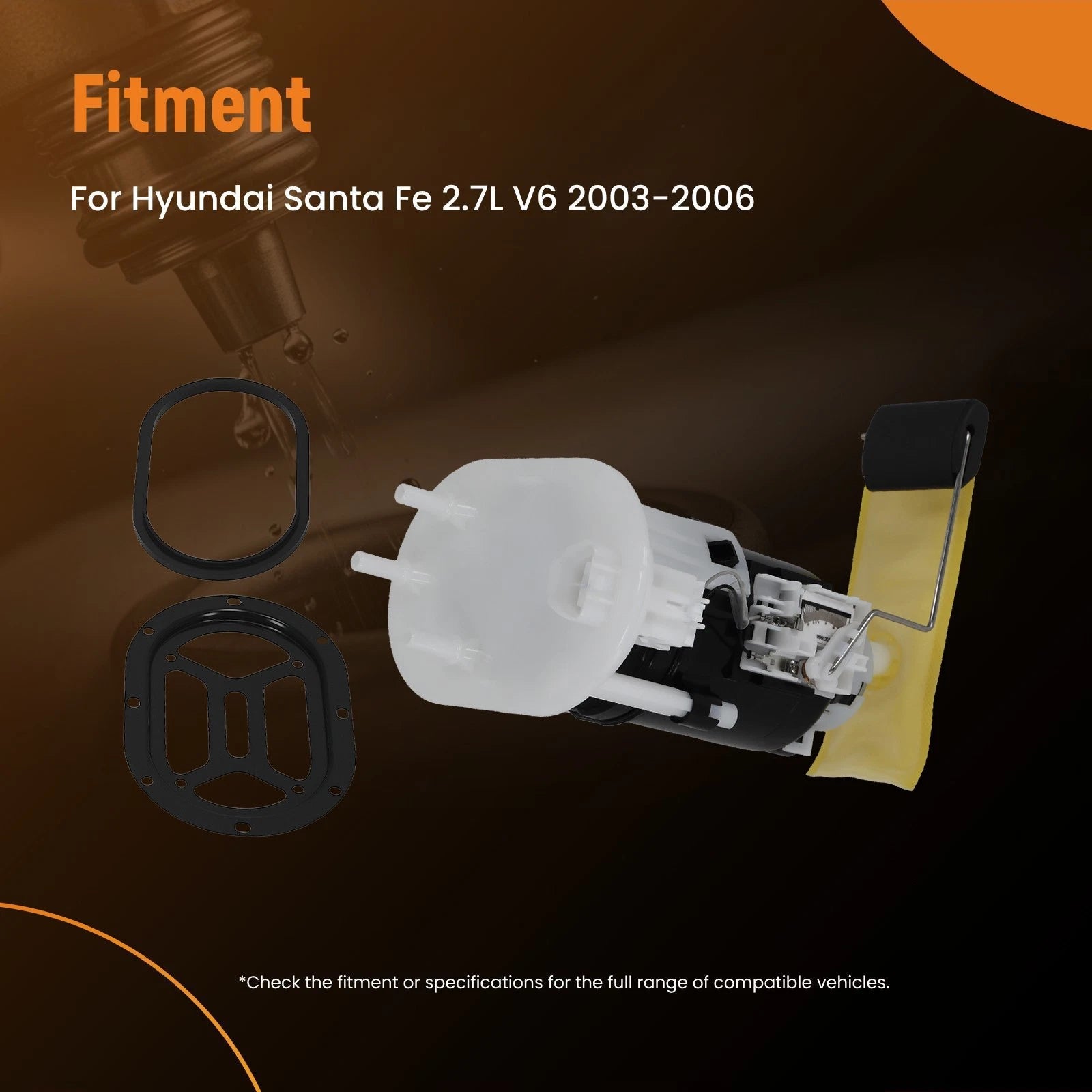 Electric Fuel Pump w/ Sending Unit for Hyundai Santa Fe (2003–2006)