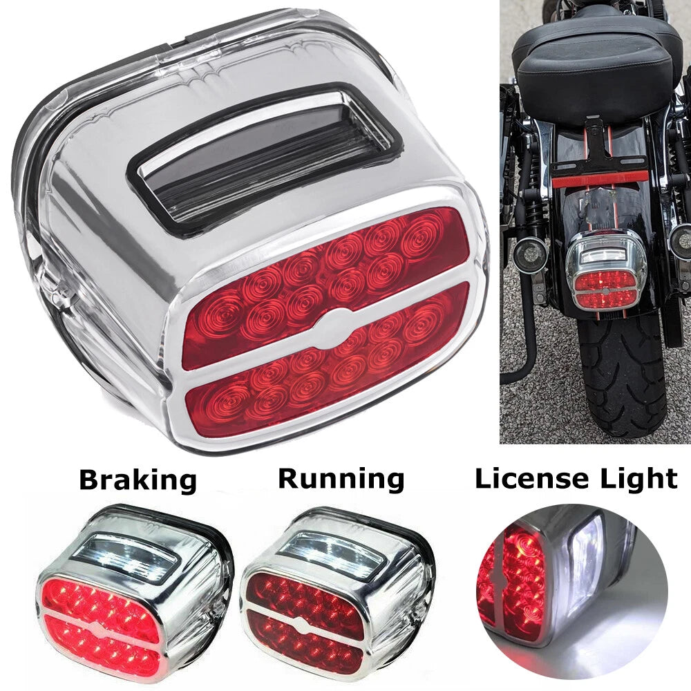 Rear Red LED Tail Light for Harley Road King Electra Glide Dyna 1200 FLST (2010–2023)