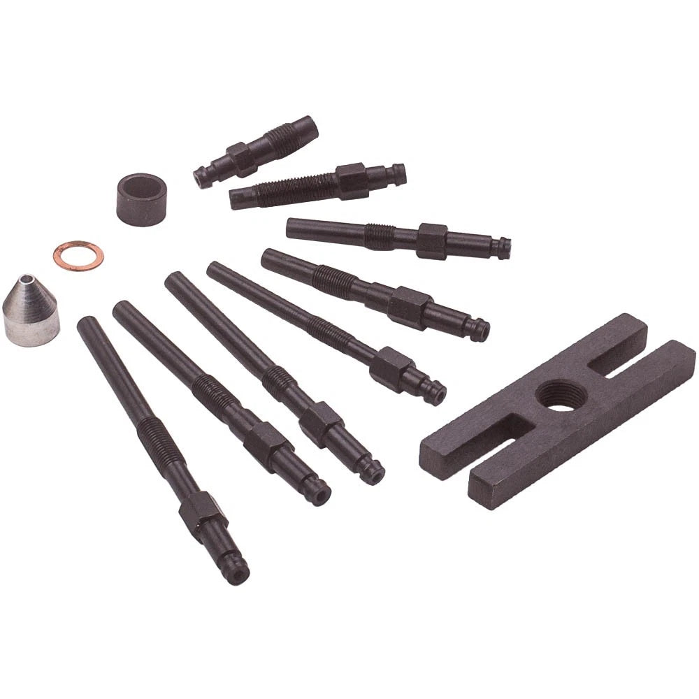 16x Diesel Engine Compression Tester Tool Glow Plug Adapter Kit for Automotive